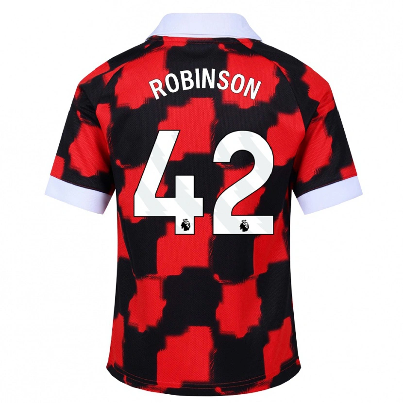 Danxen Dames Charlie Robinson #42 Rood Wit Zwart Uitshirt Uittenue 2026/27 T-Shirt