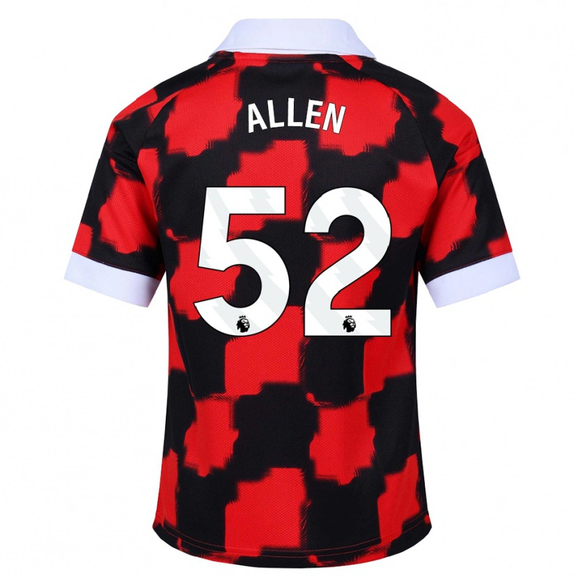 Danxen Dames Michael Allen #52 Rood Wit Zwart Uitshirt Uittenue 2026/27 T-Shirt