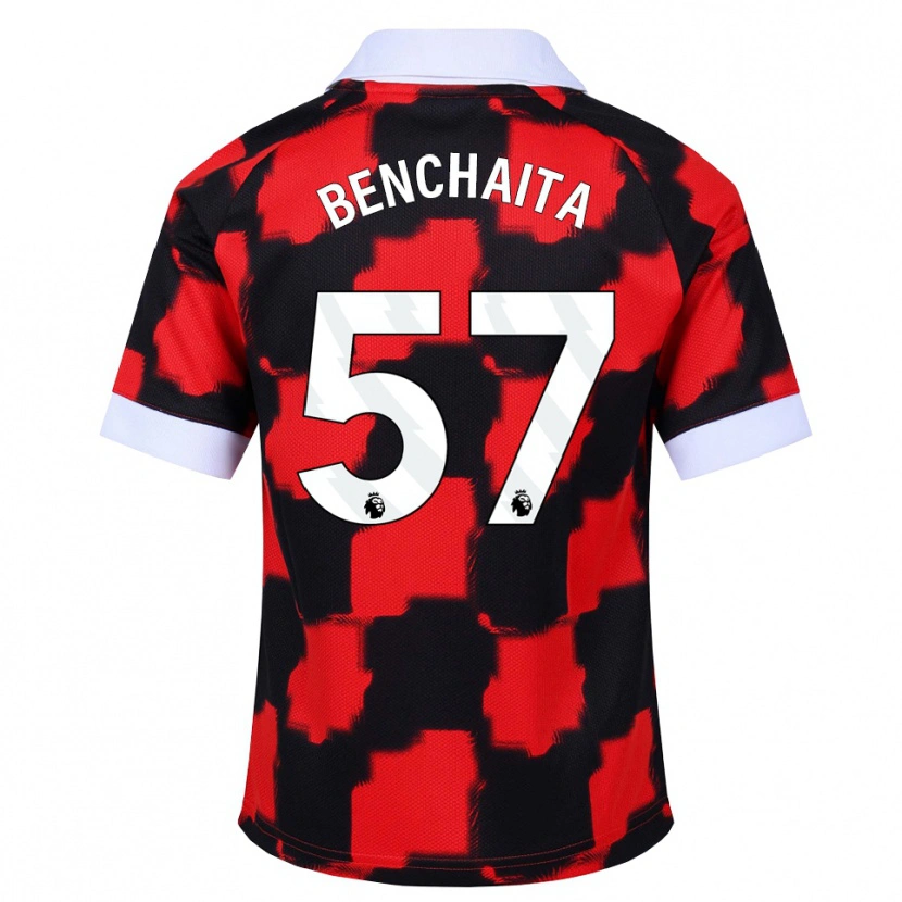 Danxen Dames Nazim Benchaita #57 Rood Wit Zwart Uitshirt Uittenue 2026/27 T-Shirt