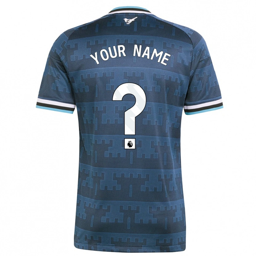 Danxen Dames Uw Naam #0 Geel Zwart Blauw Uitshirt Uittenue 2026/27 T-Shirt