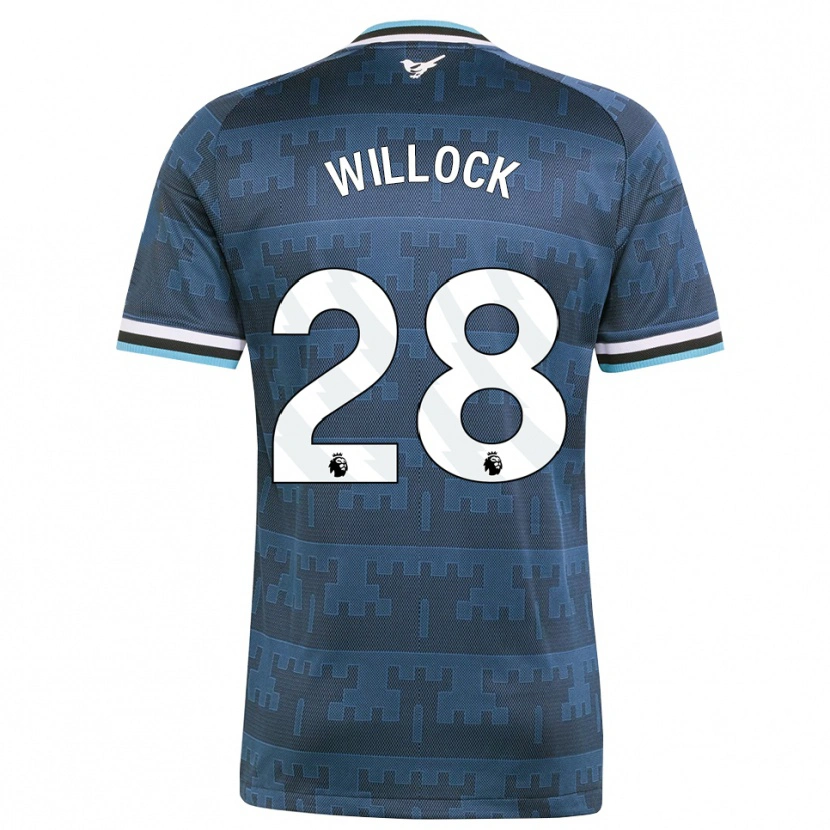 Danxen Dames Joe Willock #28 Geel Zwart Blauw Uitshirt Uittenue 2026/27 T-Shirt