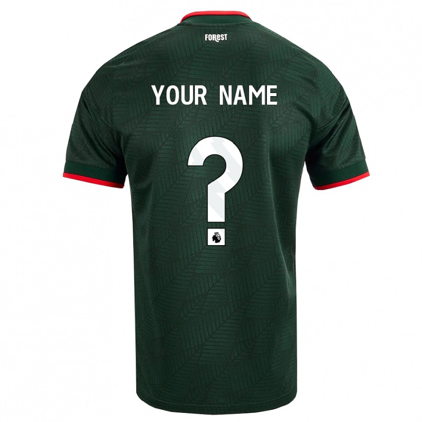 Danxen Dames Uw Naam #0 Donkergroen Rood Uitshirt Uittenue 2026/27 T-Shirt