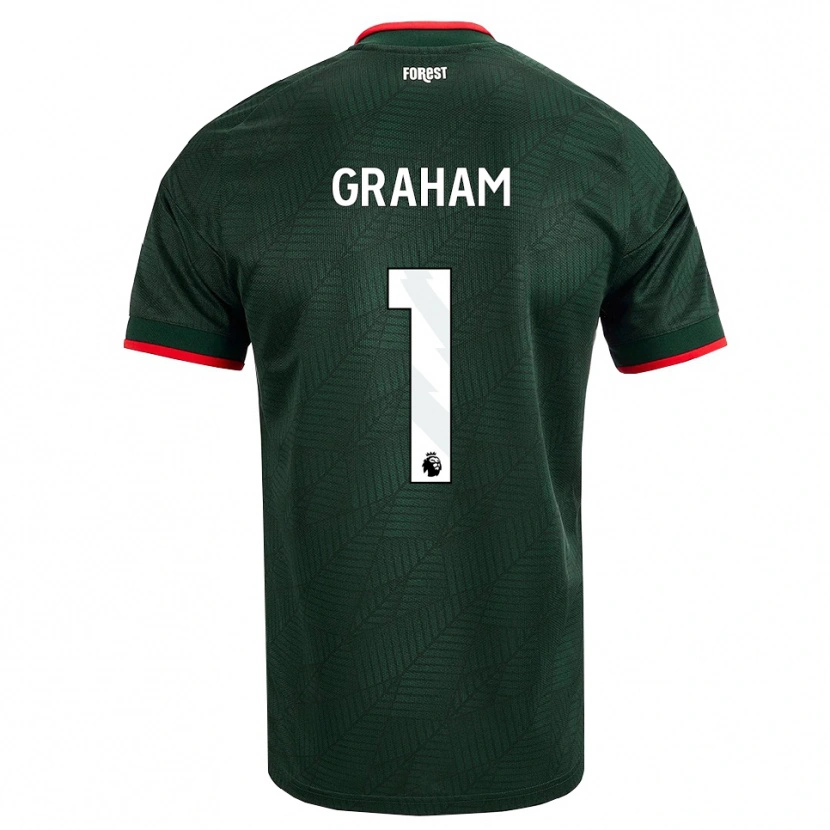 Danxen Dames Ally Graham #1 Donkergroen Rood Uitshirt Uittenue 2026/27 T-Shirt