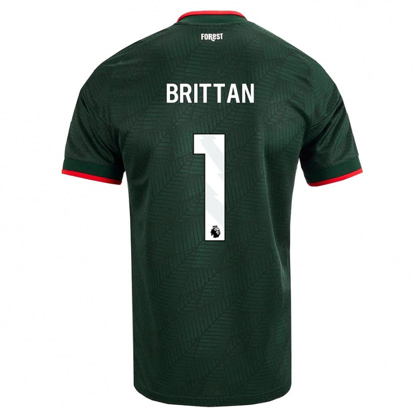 Danxen Dames Harry Brittan #1 Donkergroen Rood Uitshirt Uittenue 2026/27 T-Shirt