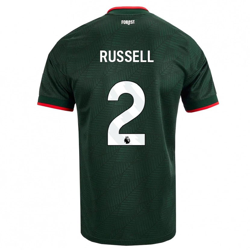 Danxen Dames Blaine Russell #2 Donkergroen Rood Uitshirt Uittenue 2026/27 T-Shirt