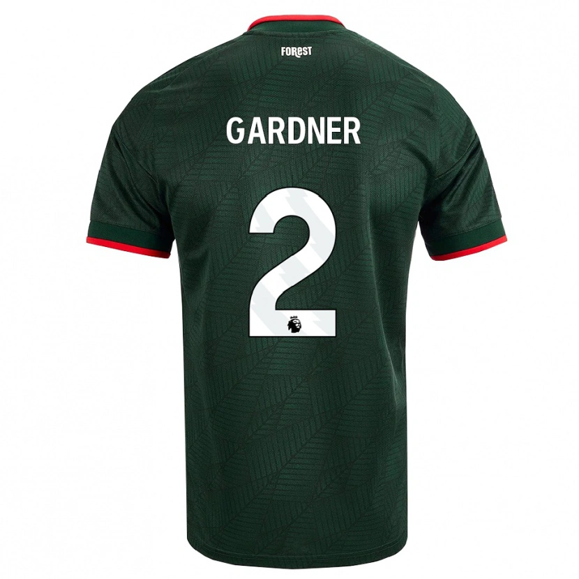 Danxen Dames Daniel Gardner #2 Donkergroen Rood Uitshirt Uittenue 2026/27 T-Shirt