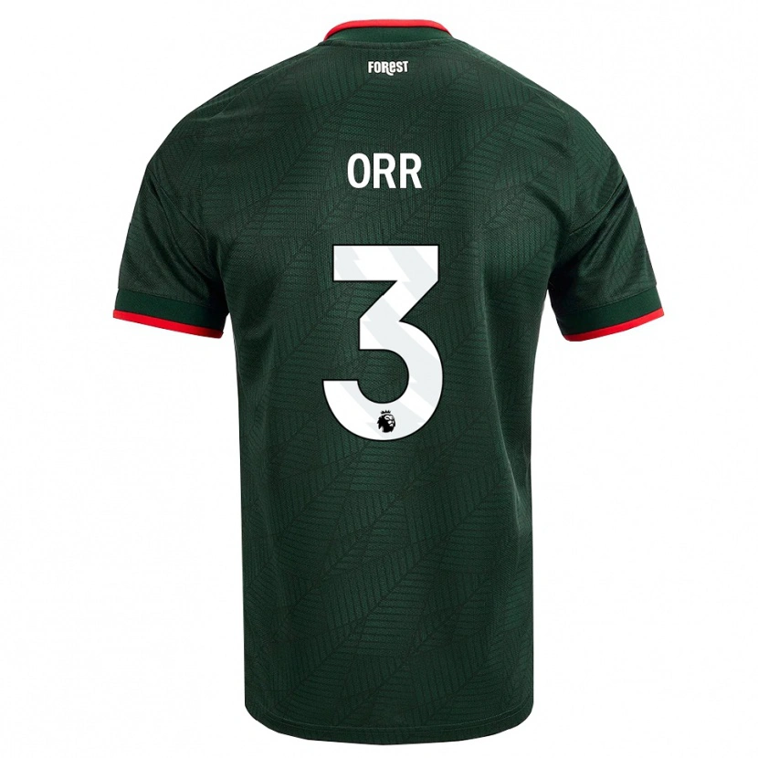 Danxen Dames Matthew Orr #3 Donkergroen Rood Uitshirt Uittenue 2026/27 T-Shirt