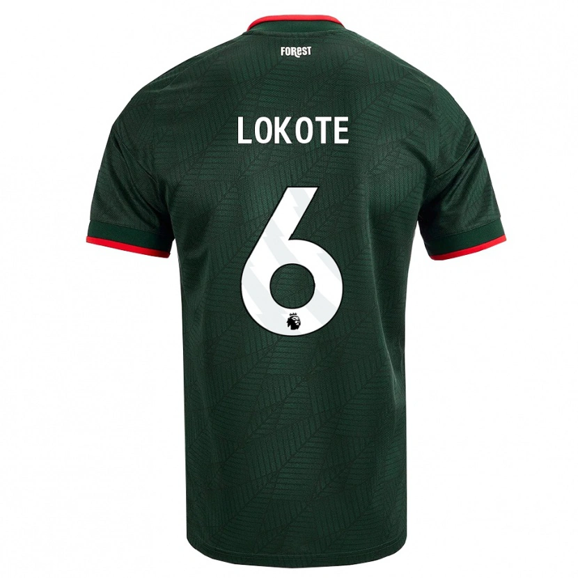 Danxen Dames Eleazar Lokote #6 Donkergroen Rood Uitshirt Uittenue 2026/27 T-Shirt