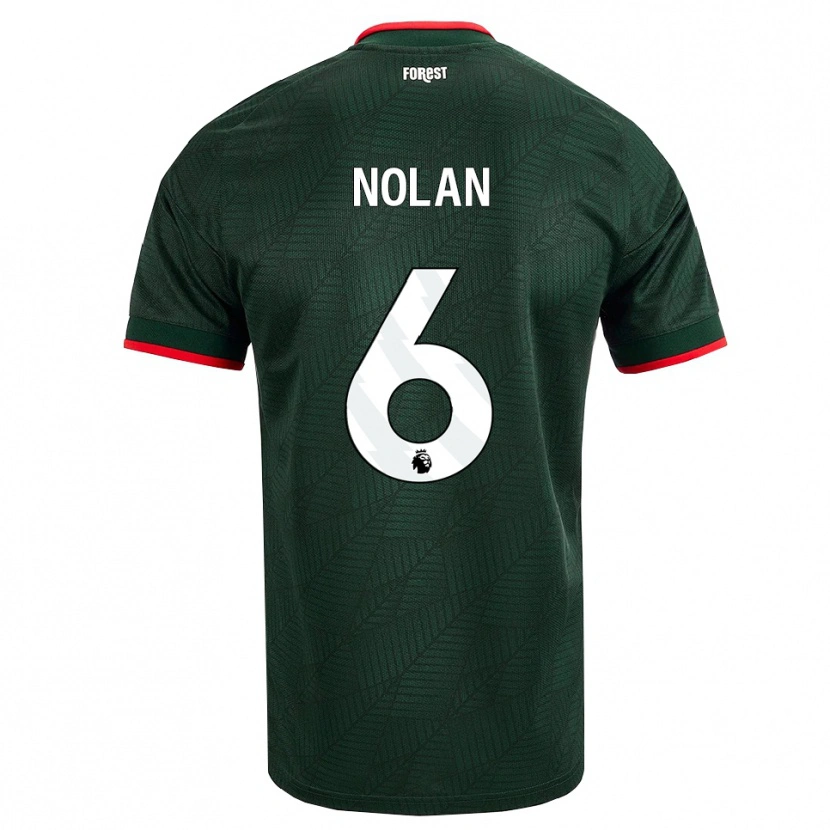 Danxen Dames Sonny Nolan #6 Donkergroen Rood Uitshirt Uittenue 2026/27 T-Shirt