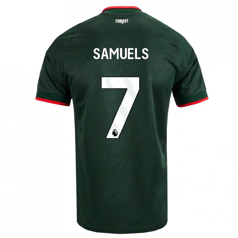 Danxen Dames Shakur Samuels #7 Donkergroen Rood Uitshirt Uittenue 2026/27 T-Shirt