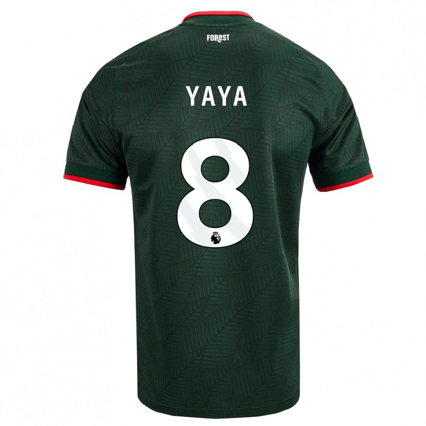 Danxen Dames Cherif Yaya #8 Donkergroen Rood Uitshirt Uittenue 2026/27 T-Shirt