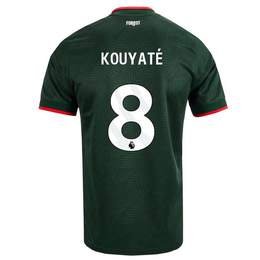 Danxen Dames Cheikhou Kouyate #8 Donkergroen Rood Uitshirt Uittenue 2026/27 T-Shirt