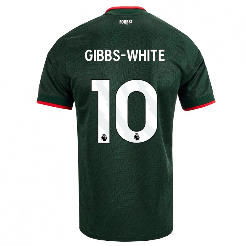 Danxen Dames Morgan Gibbs-White #10 Donkergroen Rood Uitshirt Uittenue 2026/27 T-Shirt