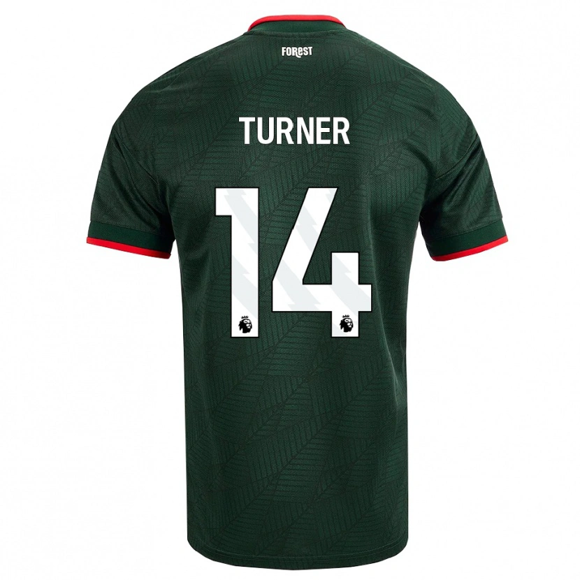 Danxen Dames Luca Turner #14 Donkergroen Rood Uitshirt Uittenue 2026/27 T-Shirt