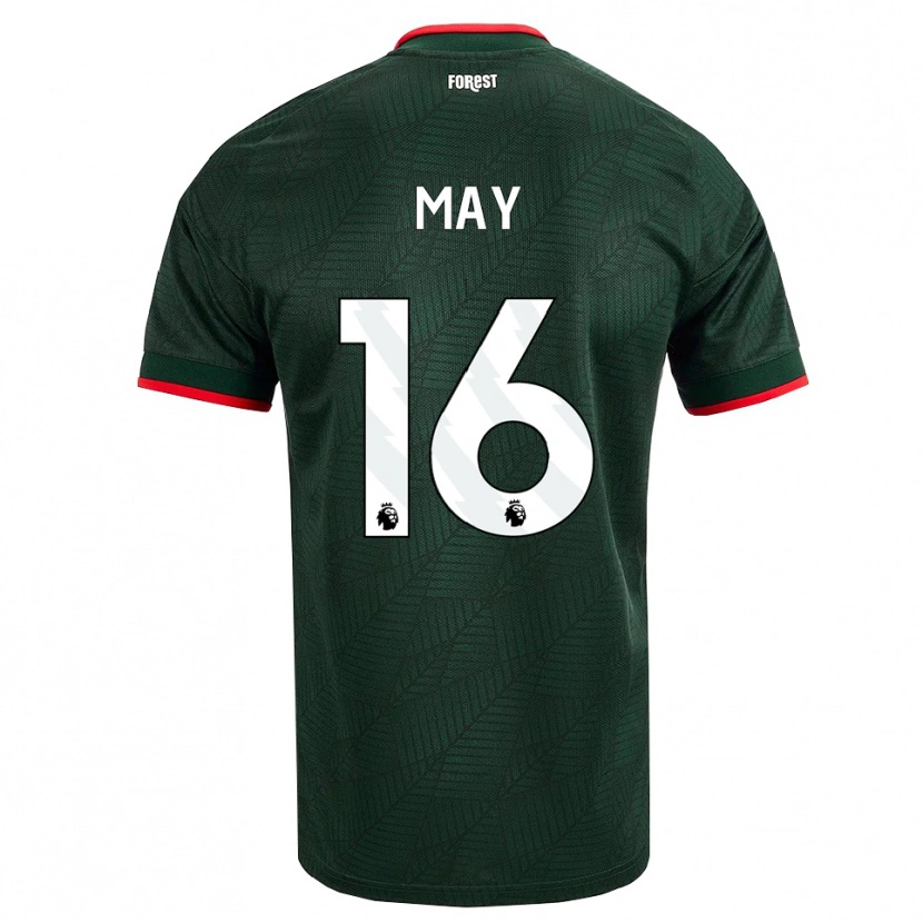 Danxen Dames Brandon May #16 Donkergroen Rood Uitshirt Uittenue 2026/27 T-Shirt