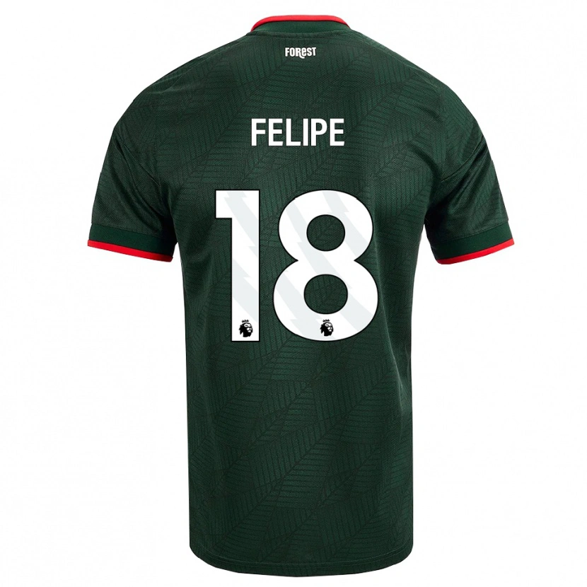 Danxen Dames Felipe #18 Donkergroen Rood Uitshirt Uittenue 2026/27 T-Shirt
