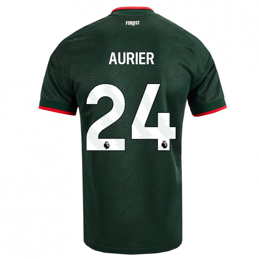 Danxen Dames Serge Aurier #24 Donkergroen Rood Uitshirt Uittenue 2026/27 T-Shirt