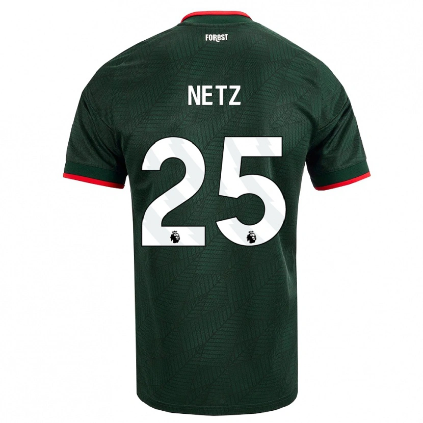 Danxen Dames Luca Netz #25 Donkergroen Rood Uitshirt Uittenue 2026/27 T-Shirt