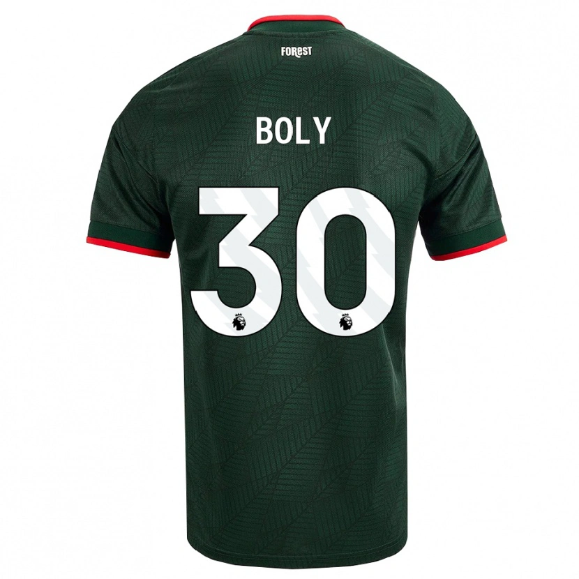 Danxen Dames Willy Boly #30 Donkergroen Rood Uitshirt Uittenue 2026/27 T-Shirt