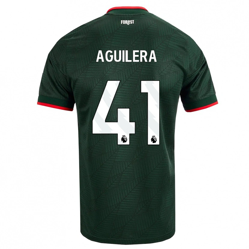 Danxen Dames Brandon Aguilera #41 Donkergroen Rood Uitshirt Uittenue 2026/27 T-Shirt
