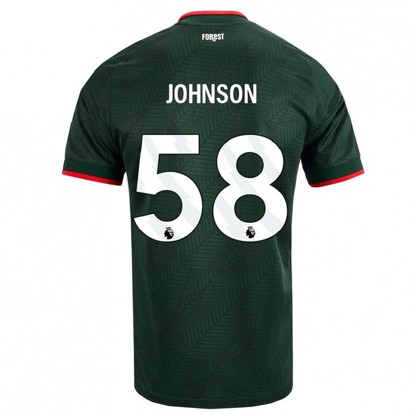 Danxen Dames Pharrell Johnson #58 Donkergroen Rood Uitshirt Uittenue 2026/27 T-Shirt