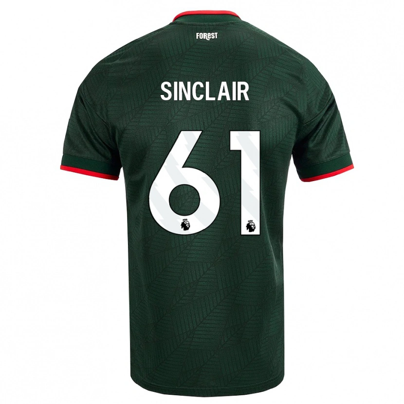 Danxen Dames Jimmy Sinclair #61 Donkergroen Rood Uitshirt Uittenue 2026/27 T-Shirt