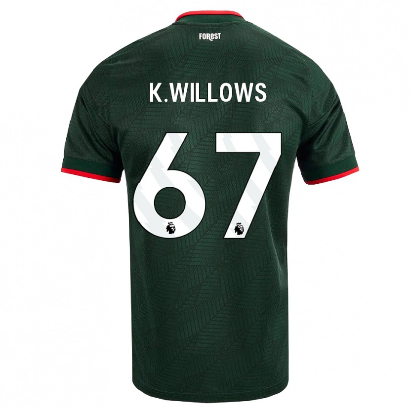 Danxen Dames Keehan Willows #67 Donkergroen Rood Uitshirt Uittenue 2026/27 T-Shirt