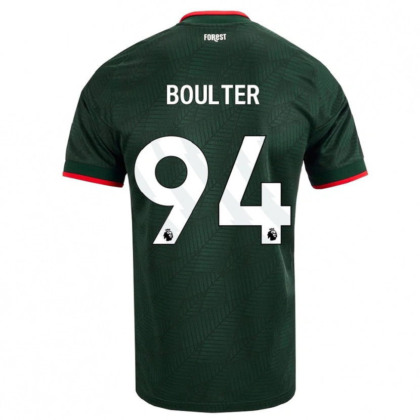 Danxen Dames Evan Boulter #94 Donkergroen Rood Uitshirt Uittenue 2026/27 T-Shirt