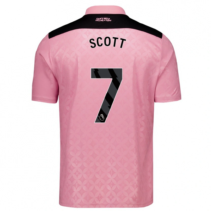 Danxen Dames Felix Scott #7 Lichtroze Zwart Uitshirt Uittenue 2026/27 T-Shirt