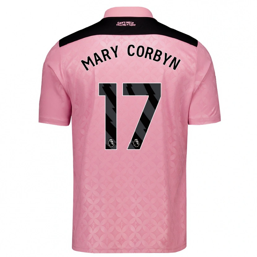 Danxen Dames Mary Corbyn #17 Lichtroze Zwart Uitshirt Uittenue 2026/27 T-Shirt