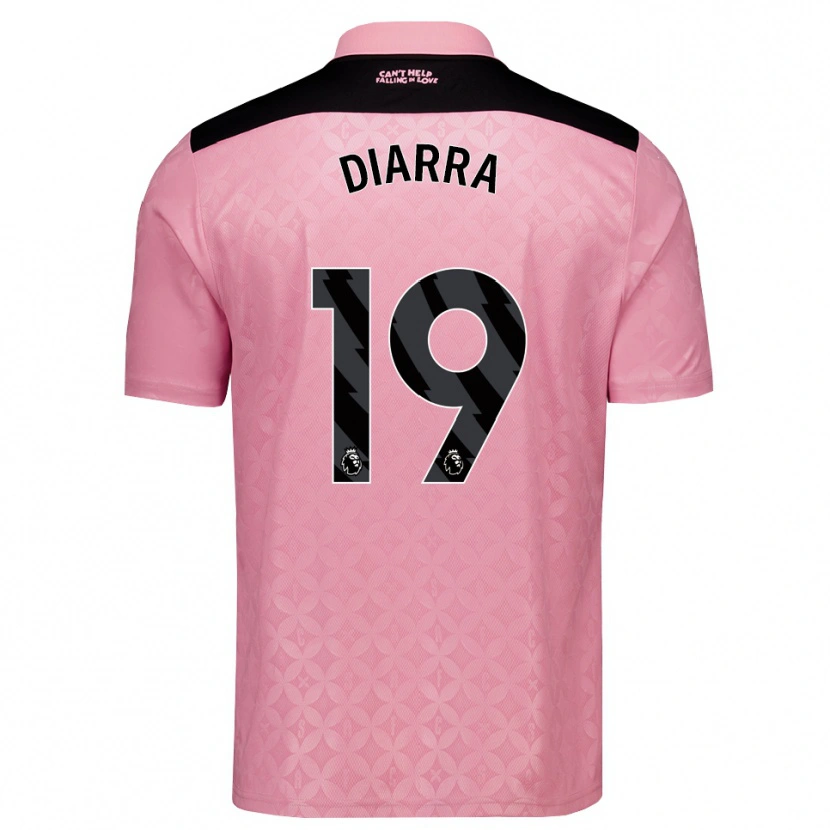 Danxen Dames Habib Diarra #19 Lichtroze Zwart Uitshirt Uittenue 2026/27 T-Shirt