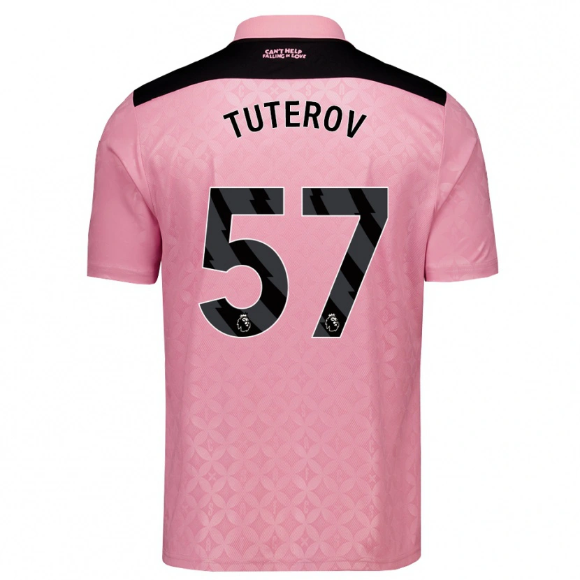 Danxen Dames Timur Tuterov #57 Lichtroze Zwart Uitshirt Uittenue 2026/27 T-Shirt