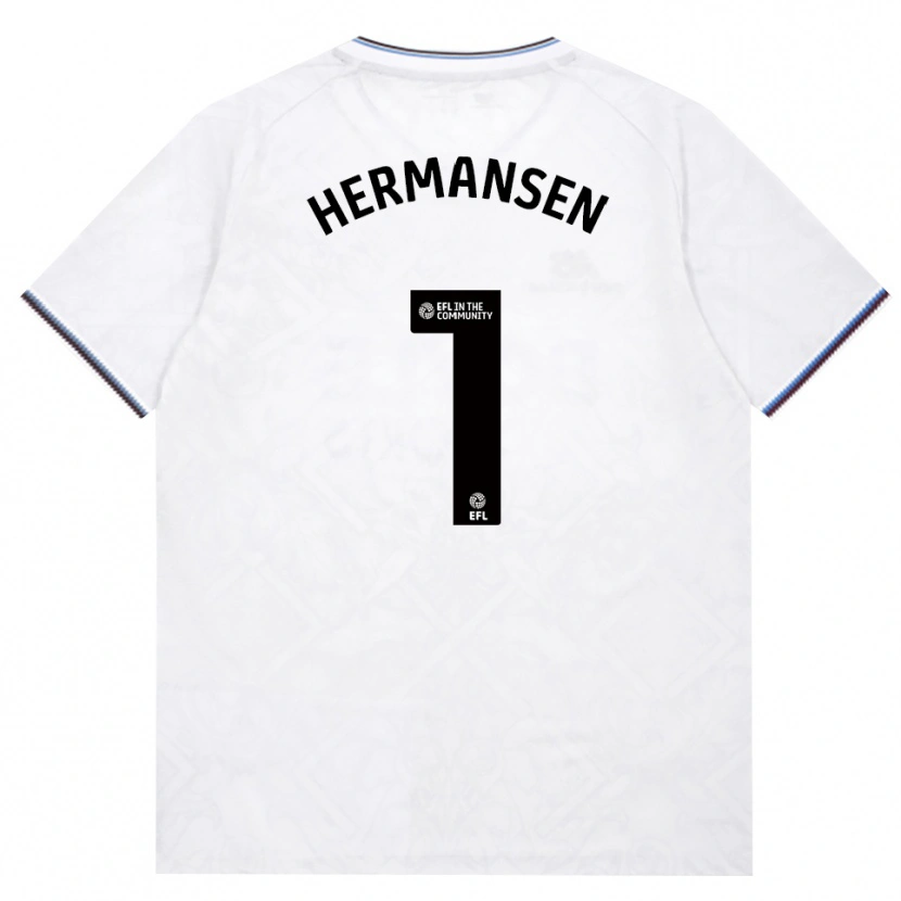 Danxen Dames Mads Hermansen #1 Bordeaux Wit Uitshirt Uittenue 2026/27 T-Shirt