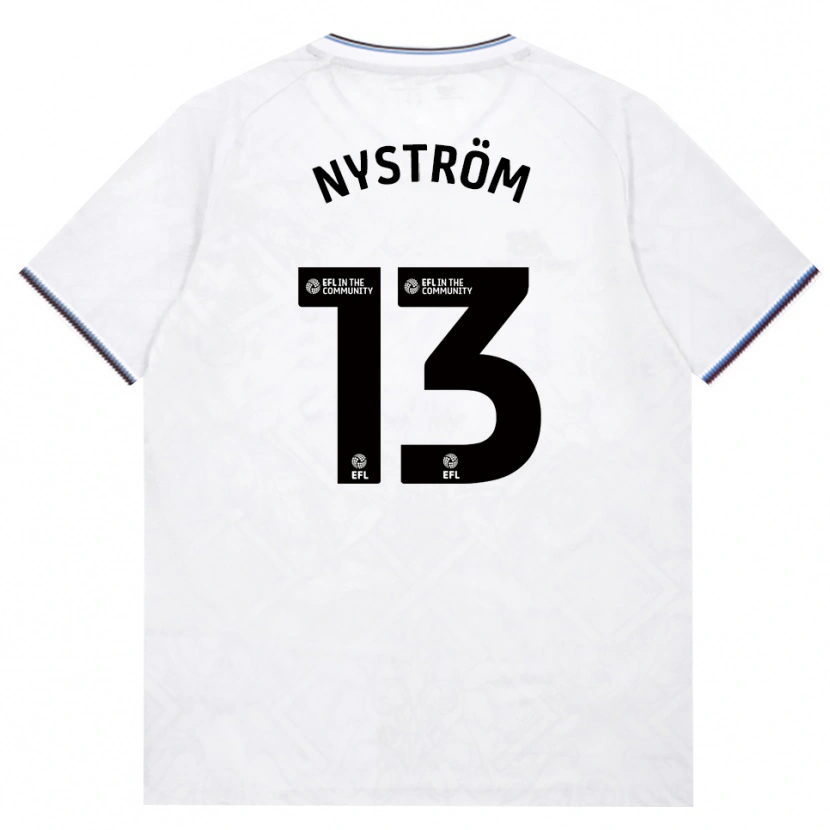 Danxen Dames Eva Nyström #13 Bordeaux Wit Uitshirt Uittenue 2026/27 T-Shirt