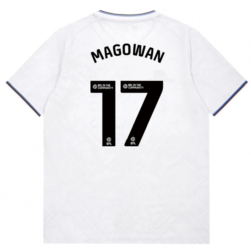 Danxen Dames Zak Magowan #17 Bordeaux Wit Uitshirt Uittenue 2026/27 T-Shirt