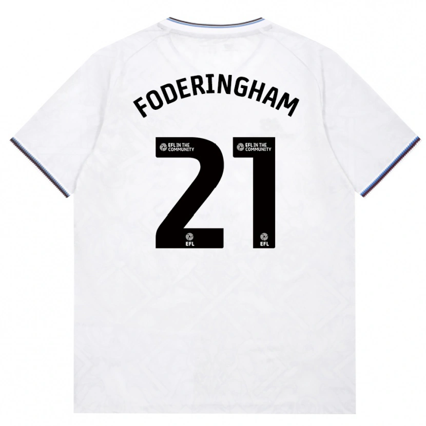 Danxen Dames Wes Foderingham #21 Bordeaux Wit Uitshirt Uittenue 2026/27 T-Shirt