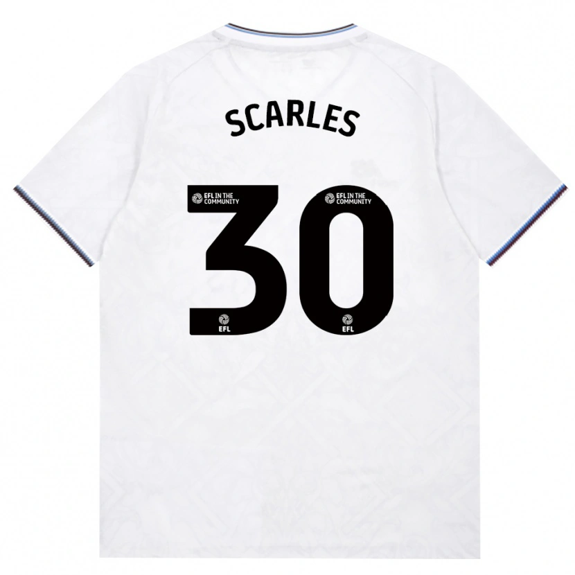 Danxen Dames Oliver Scarles #30 Bordeaux Wit Uitshirt Uittenue 2026/27 T-Shirt
