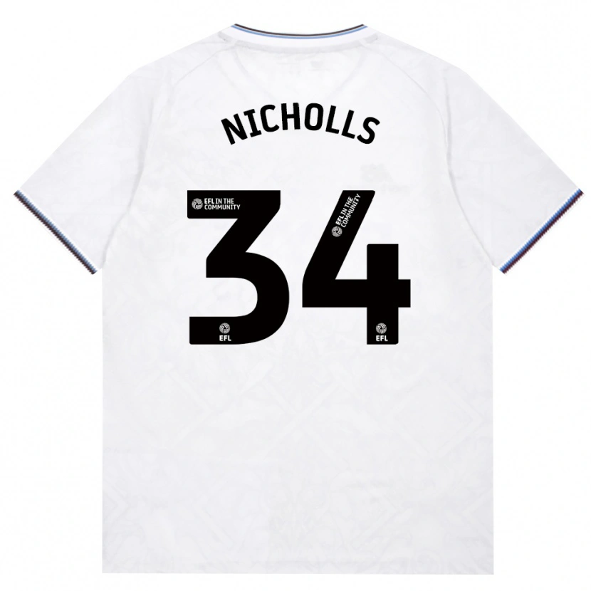 Danxen Dames Macey Nicholls #34 Bordeaux Wit Uitshirt Uittenue 2026/27 T-Shirt