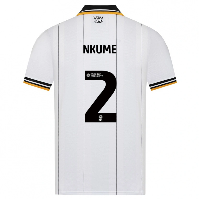 Danxen Dames Saviour Nkume #2 Oranje Wit Zwart Uitshirt Uittenue 2026/27 T-Shirt