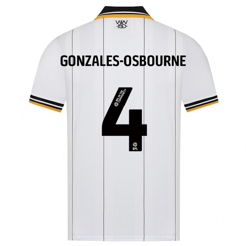 Danxen Dames Isaiah Gonzales-Osbourne #4 Oranje Wit Zwart Uitshirt Uittenue 2026/27 T-Shirt
