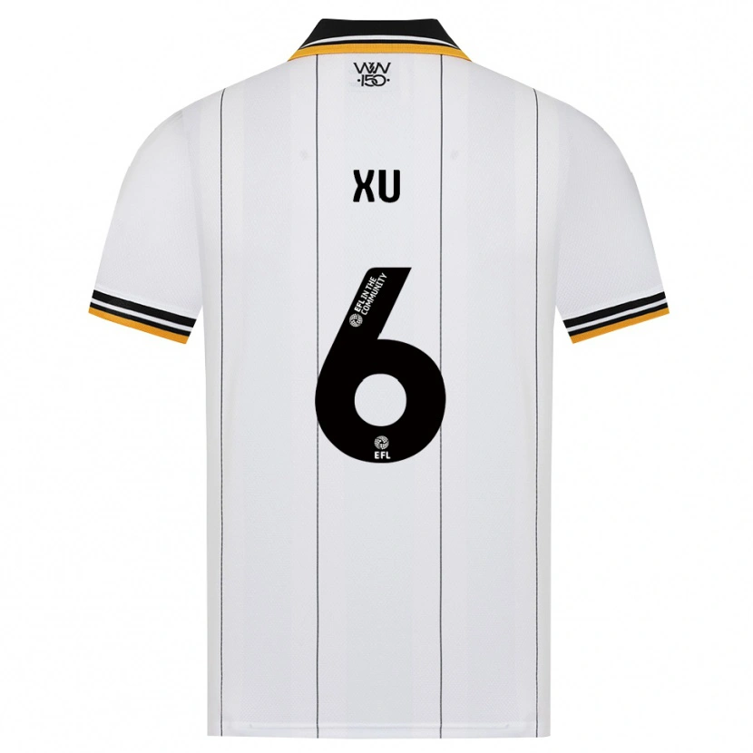 Danxen Dames Bin Xu #6 Oranje Wit Zwart Uitshirt Uittenue 2026/27 T-Shirt
