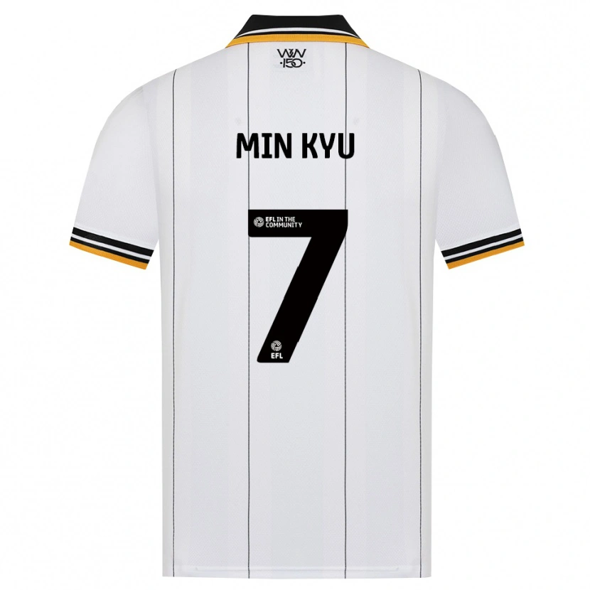 Danxen Dames Min-Kyu Ji #7 Oranje Wit Zwart Uitshirt Uittenue 2026/27 T-Shirt
