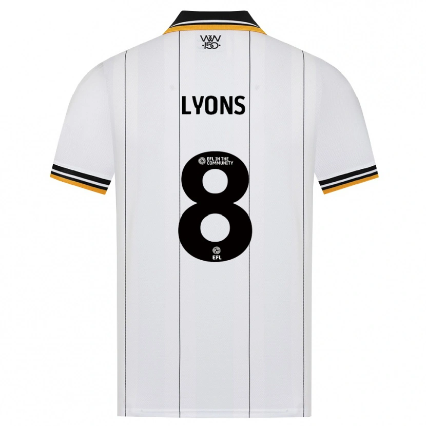 Danxen Dames Connor Lyons #8 Oranje Wit Zwart Uitshirt Uittenue 2026/27 T-Shirt