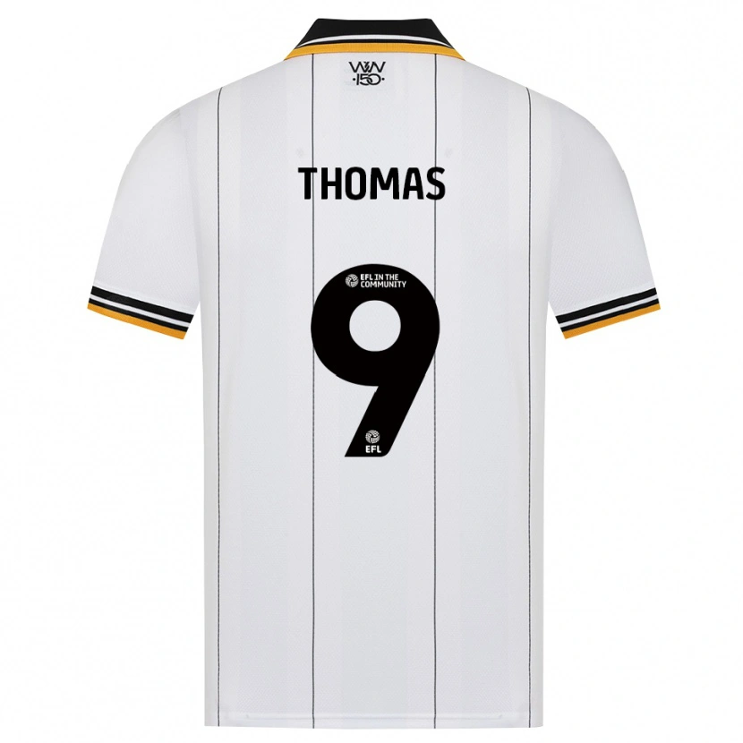 Danxen Dames Kaream Thomas #9 Oranje Wit Zwart Uitshirt Uittenue 2026/27 T-Shirt