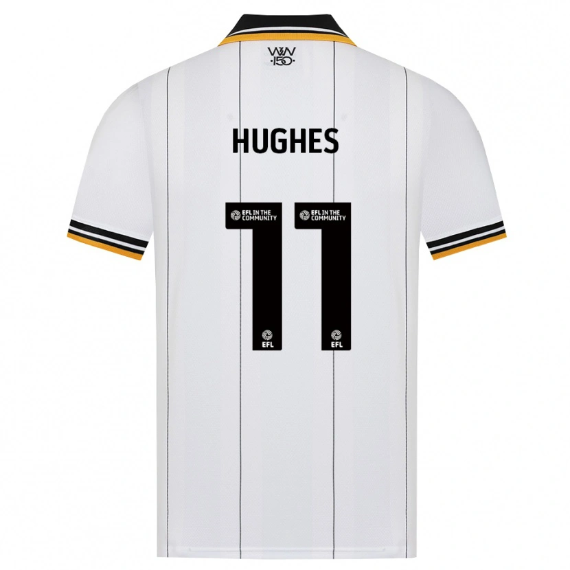 Danxen Dames Amber Hughes #11 Oranje Wit Zwart Uitshirt Uittenue 2026/27 T-Shirt