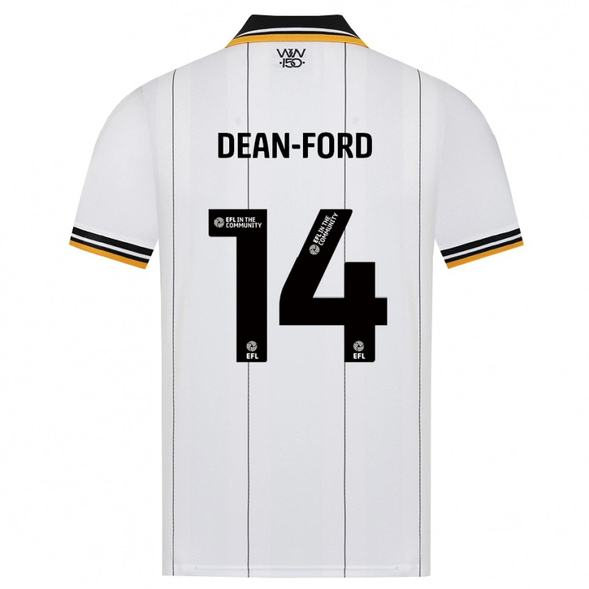Danxen Dames Jacob Dean-Ford #14 Oranje Wit Zwart Uitshirt Uittenue 2026/27 T-Shirt