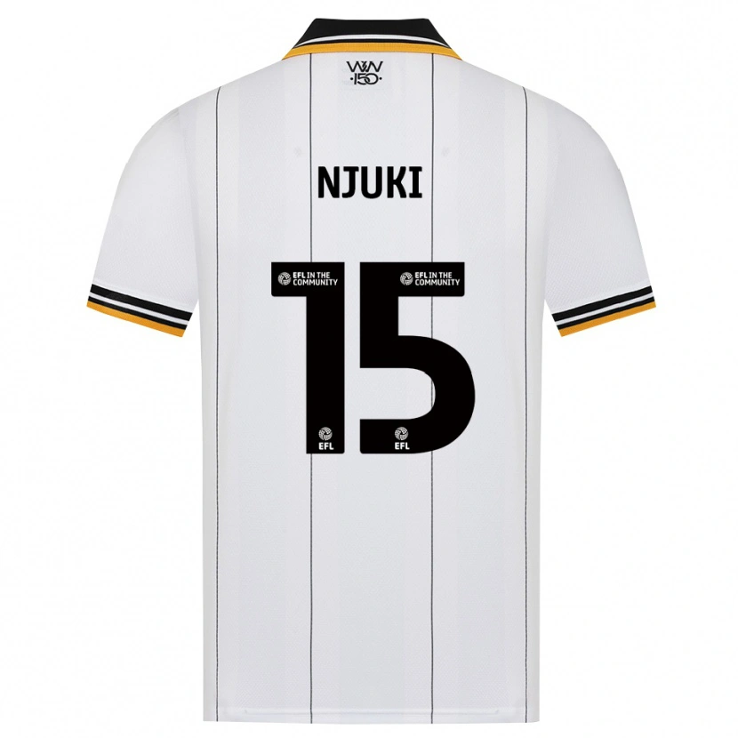 Danxen Dames Shafaat Njuki #15 Oranje Wit Zwart Uitshirt Uittenue 2026/27 T-Shirt