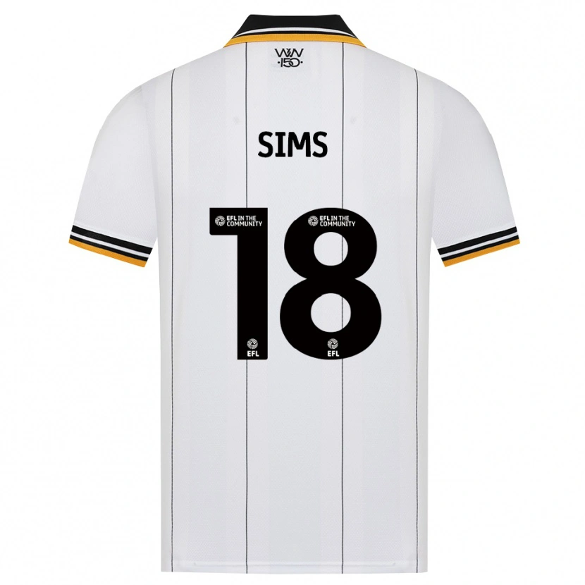 Danxen Dames Amy Sims #18 Oranje Wit Zwart Uitshirt Uittenue 2026/27 T-Shirt