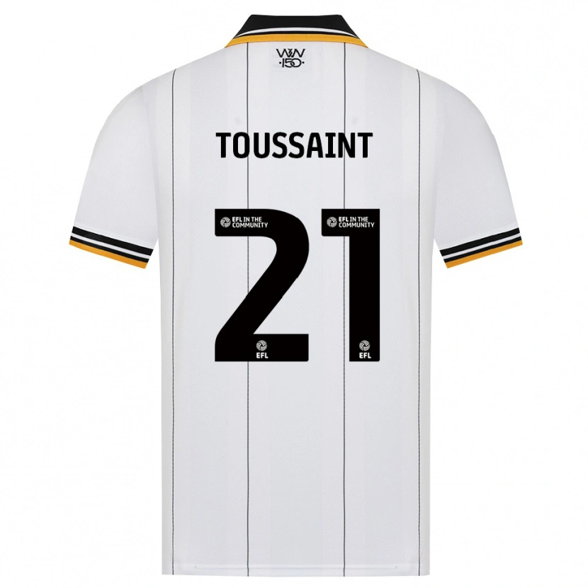 Danxen Dames Destiney Toussaint #21 Oranje Wit Zwart Uitshirt Uittenue 2026/27 T-Shirt