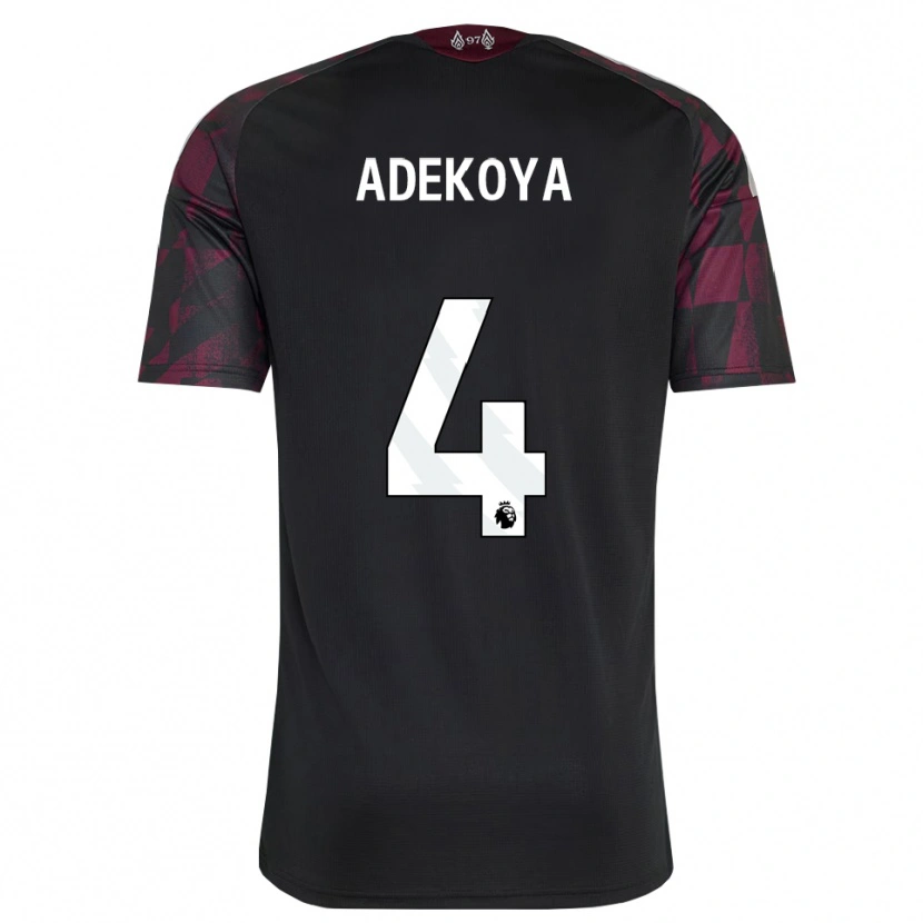 Danxen Dames Noah Adekoya #4 Zwart Wit Paars Thuisshirt Derde Tenue 2026/27 T-Shirt